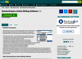 Quickarticlepro-article-writing-software.soft112.com thumbnail