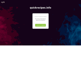Quickrecipes.info thumbnail