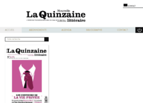 Quinzaine-litteraire.presse.fr thumbnail