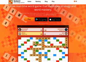 Free online multiplayer word game - Rackword