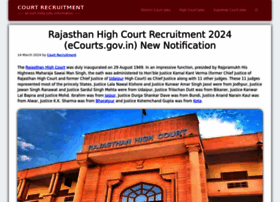 Rajasthanhigh.courtrecruitment.com thumbnail
