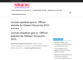 Rajasthanpatwari2015recruitment.in thumbnail