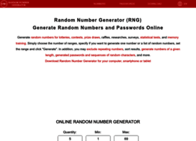 Random-number-generator.com thumbnail