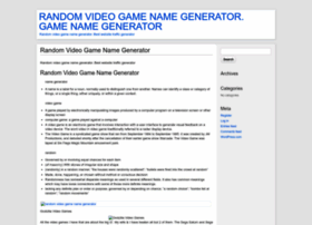Randomvideogamenamegeneratorvaop.wordpress.com thumbnail