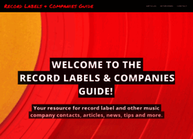 Record-labels-companies-guide.com thumbnail
