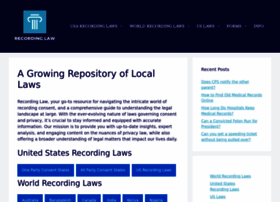 Recordinglaw.com thumbnail
