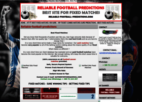 Reliable-football-predictions.com thumbnail