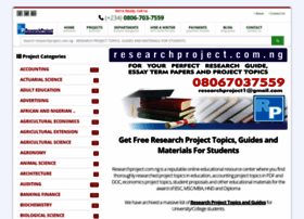 Researchproject.com.ng thumbnail
