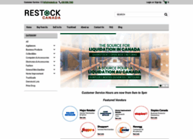 restock.ca at WI. Restock Canada - The Source for Liquidation in