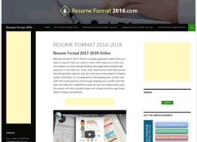 Resumeformat2016.com thumbnail