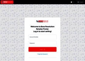 retailers.bossrevolution.com at WI. Log in - Retailer Portal 3.0