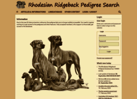 Rhodesian-ridgeback-pedigree.org thumbnail