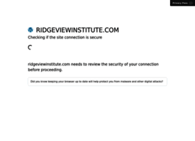 Ridgeviewinstitute.com thumbnail