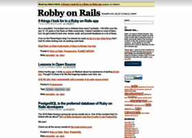 Robbyonrails.com thumbnail