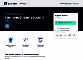 Romanoslicense.com thumbnail