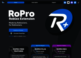 Ropro Io At Wi Ropro Roblox Chrome Extension - roblox genre filter extension