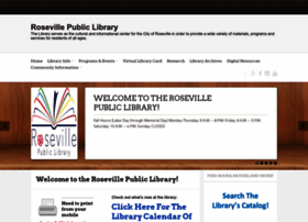 Rosevillelibrary.org thumbnail