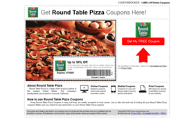 Roundtablepizza.couponrocker.com thumbnail