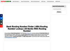 Routingnumber.in thumbnail