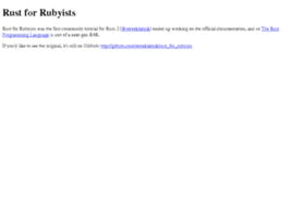 Rustforrubyists.com thumbnail