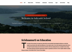 Sahyadrischool.org thumbnail
