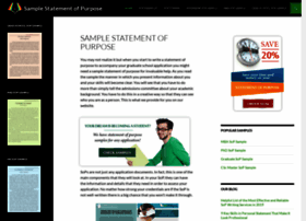 Samplestatementofpurpose.net thumbnail Samplestatementofpurpose.net thumbnail