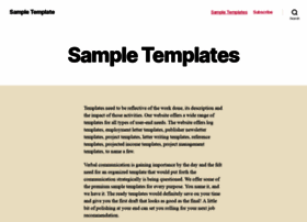 Sampletemplate.net thumbnail