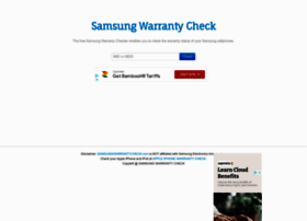 Samsungwarrantycheck.com thumbnail