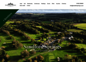 Sandfordsprings.co.uk thumbnail