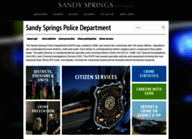 Sandyspringspolice.org thumbnail