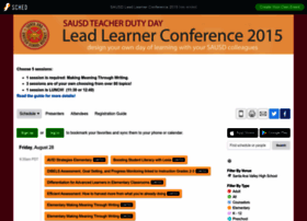 Sausdleadlearnerconference2015.sched.org thumbnail