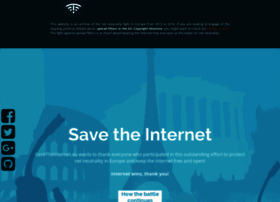 Savetheinternet.eu thumbnail