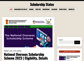 Scholarshipstatus.in thumbnail