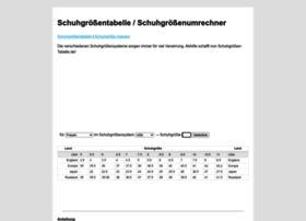 Schuhgroessen-tabelle.de thumbnail