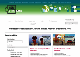 Sciencejournalforkids.org thumbnail