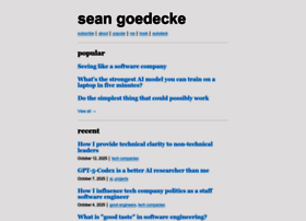 Seangoedecke.com thumbnail