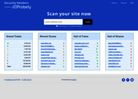 Securityheaders.com thumbnail