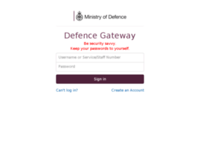 Services.defencegateway.mod.uk thumbnail