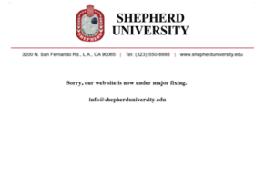 Shepherduniversity.edu thumbnail