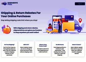 shipmentsfree com at WI Shipping Rebates and Cashback ShipmentsFree shipmentsfree com at WI Shipping Rebates and Cashback ShipmentsFree