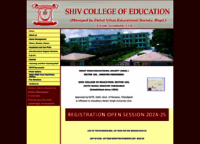 Shivcollegeofeducation.com thumbnail
