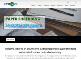 Shredonsite.co.uk thumbnail