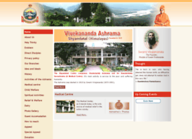 shyamlatalashrama.org at WI. Swami Vivekananda Ashrama Shyamla Tal