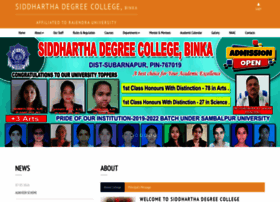 Siddharthadegreecollege.org thumbnail