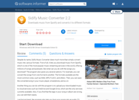 Sidify-music-converter.software.informer.com thumbnail