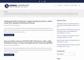 Signalwarrant.com thumbnail