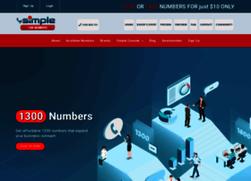 Simple1300numbers.com.au thumbnail