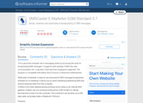 Smscaster-e-marketer-gsm-standard.software.informer.com thumbnail