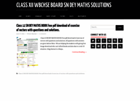 Sn-dey-maths-class-xii-solutions.blogspot.com thumbnail