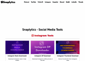 Snaplytics.io thumbnail Snaplytics.io thumbnail